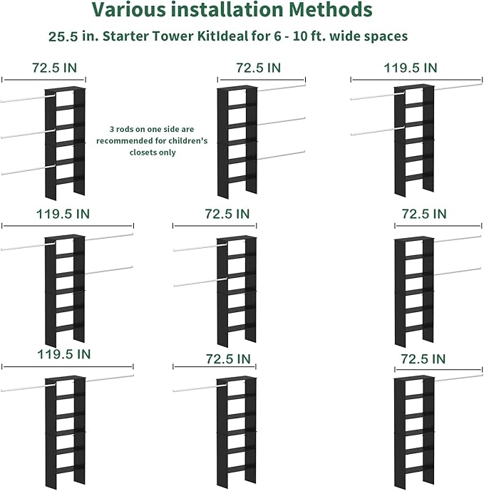 Closet System, 22.5" Wide Organizer - Image 6
