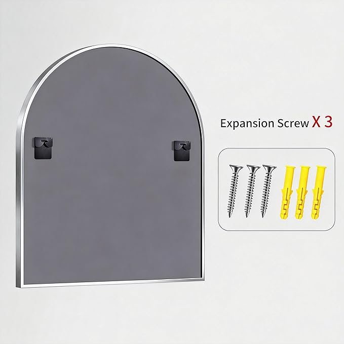 CIRCUMI Arched Wall Mirror, Metal Frame, Large Size - Image 8