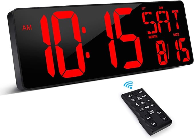 XREXS Large Digital Wall Clock by XREXS