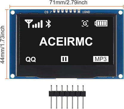 ACEIRMC 2.42 inch 128x64 OLED LCD Display Module SSD1309 7 Pin SPI/IIC I2C - Image 5