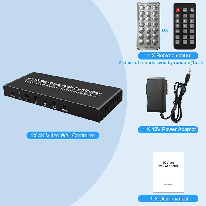 Video Wall Controller HDMI 1X4, Splicing Professional Processor - Image 8