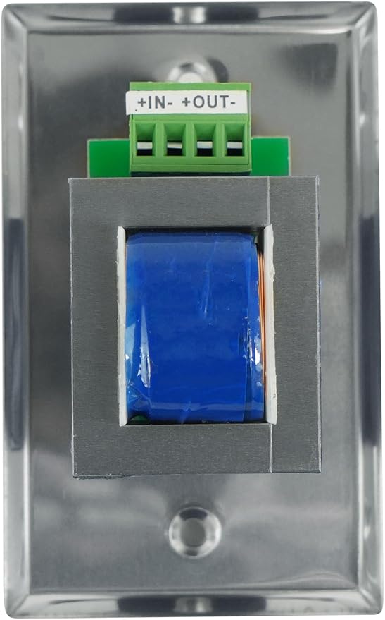 Rockville VOL70200 SS 200W 70V Wall Volume Control Zone Controller, Stainless - Image 4