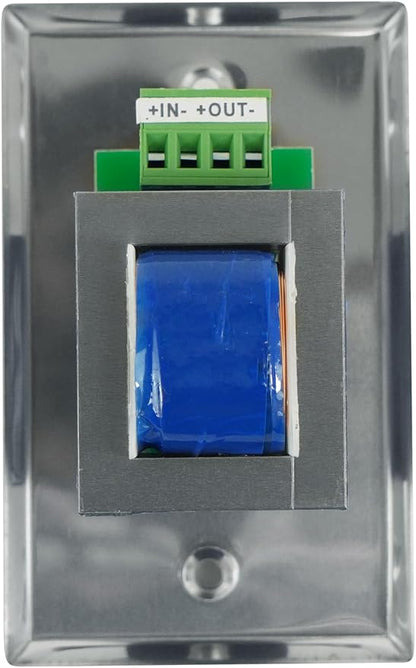 Rockville VOL70200 SS 200W 70V Wall Volume Control Zone Controller, Stainless - Image 4