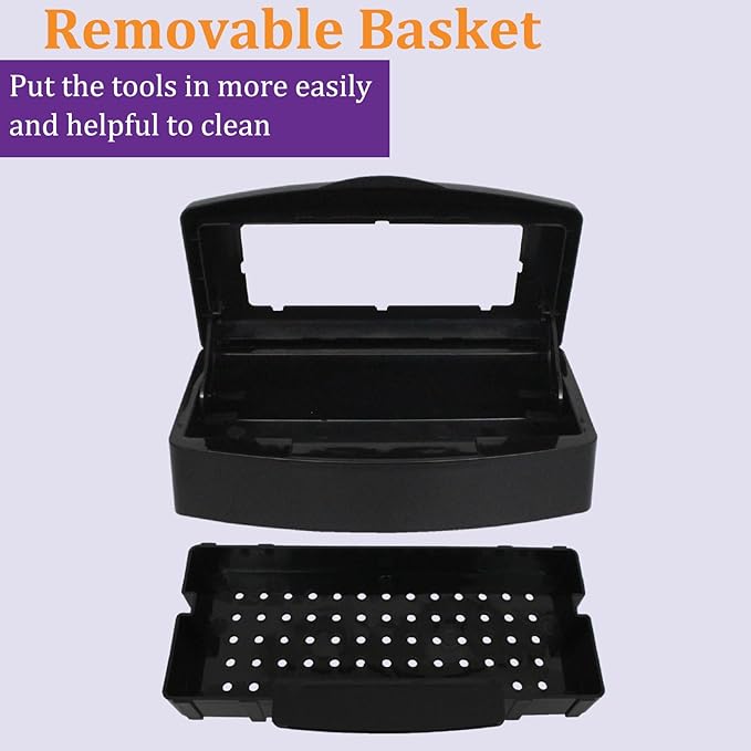 Nail Tool Sterilizer Box, Plastic Sterilization Tray - Image 2