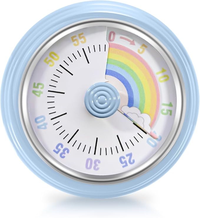 Teeloray Visual Timer for Kids Rainbow Kitchen Timer by Teeloray