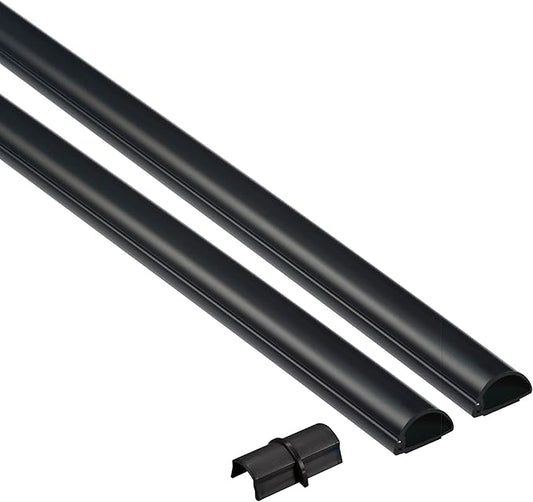D-Line 31.4in TV Cord Hider, Patented Half Round Cable Cover, Hide Wall Mount by D-LineUSAinc