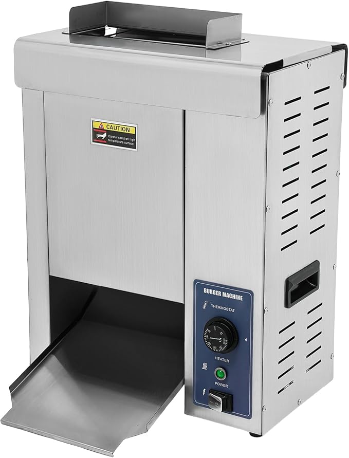 Commercial Burger Bun Toaster, 2000W Commercial Hamburger Bread Baking Machine - Image 4