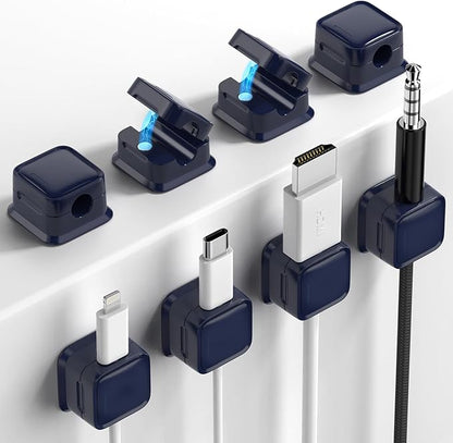 8 Pack Magnetic Cord Organizer, Easy Secure Adhesive Cable Management, Wire by Costop