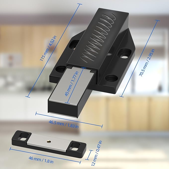 Jiayi Push to Open Magnetic Door Latch Cabinet Hardware Heavy Duty Push Magnets - Image 6