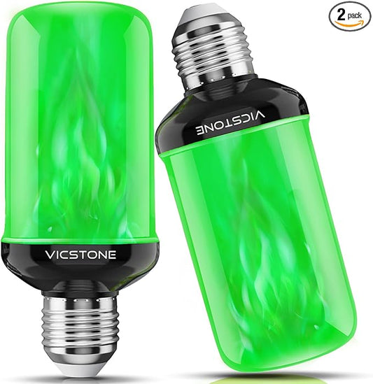 Vicstone Upgraded LED Flame Light Bulbs Christmas Decorations, 4-Mode by Vicstone