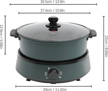 4L/4.2Qt Electric Hot Pot, 1350w 110v Portable Electric Pan Non Stick Removable - Image 2