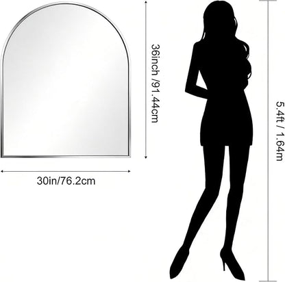 CIRCUMI Arched Wall Mirror, Metal Frame, Large Size - Image 6