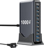 1000W USB C Charger Block, 10-Port USB C Charging Station GaN IV Travel by SMSASOEO