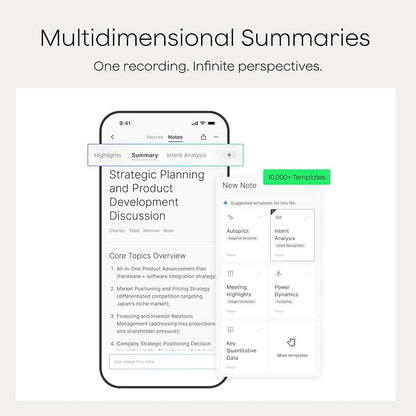 Plaud NotePin S AI Voice Recorder, Wearable AI Notetaker, AI Transcribe & - Image 5