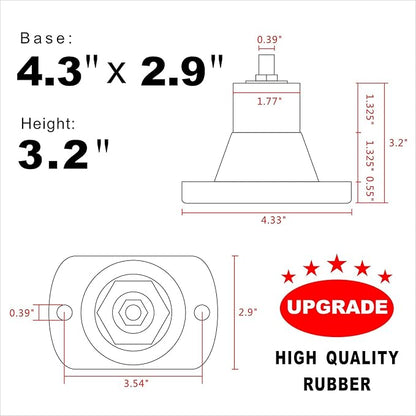 IFISHAR 4Pack Air Conditioner Shock Pad, Rubber Isolator Feet, Vibration - Image 2