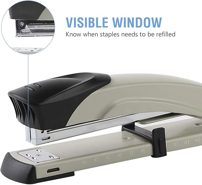 Long Reach Stapler, with 2000 Staples & Stapler Remover Full Strip，20-25 Sheet - Image 7