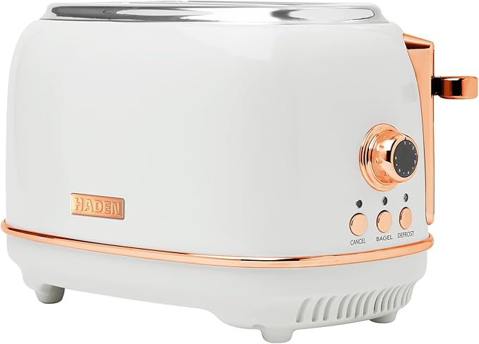 Haden Heritage 2-Slice Wide-Slot Toaster, Stainless-Steel Bread Toaster by HADEN