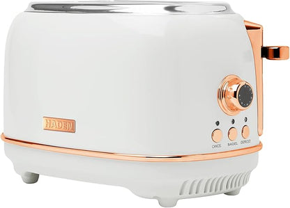 Haden Heritage 2-Slice Wide-Slot Toaster, Stainless-Steel Bread Toaster by HADEN