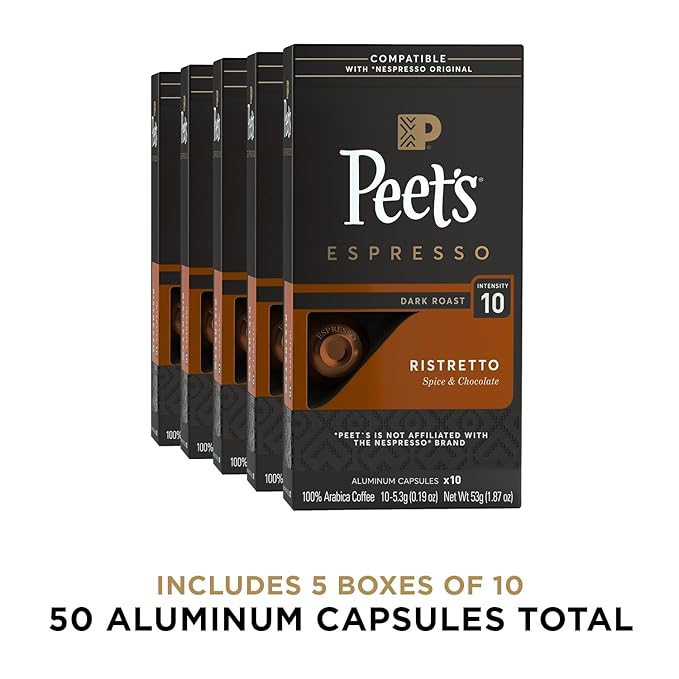 Peet's Coffee, Dark Roast Espresso Capsules, Compatible - Image 2