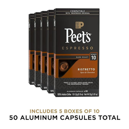 Peet's Coffee, Dark Roast Espresso Capsules, Compatible - Image 2