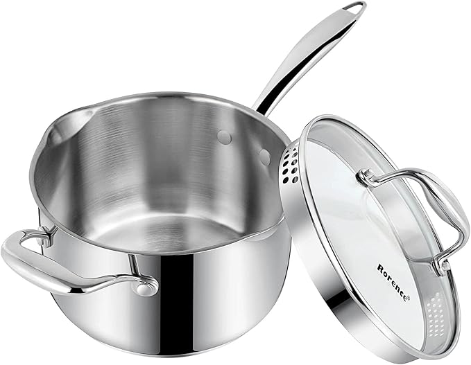 Rorence Stainless Steel Saucepan Sauce Pan by Rorence