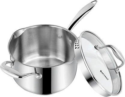 Rorence Stainless Steel Saucepan Sauce Pan by Rorence