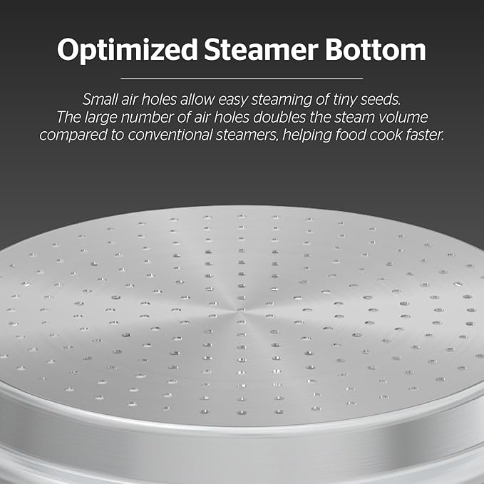 SUNHOUSE 5 Quart Stainless Steel Steamer Insert – Multi-Purpose Soup & Food - Image 6