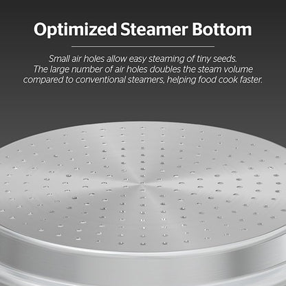 SUNHOUSE 5 Quart Stainless Steel Steamer Insert – Multi-Purpose Soup & Food - Image 6
