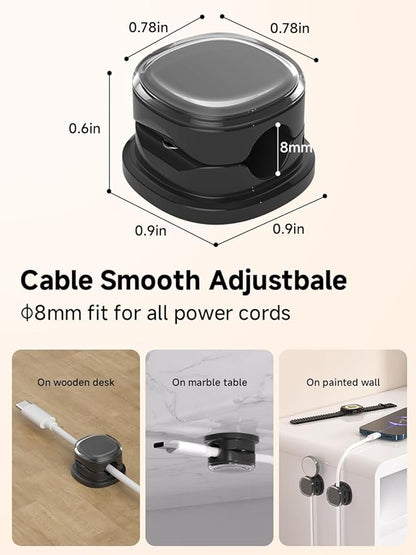 Magnetic Cable Clips, Adjustable Cord Holder Management, Adhesive Wire Keeper - Image 3