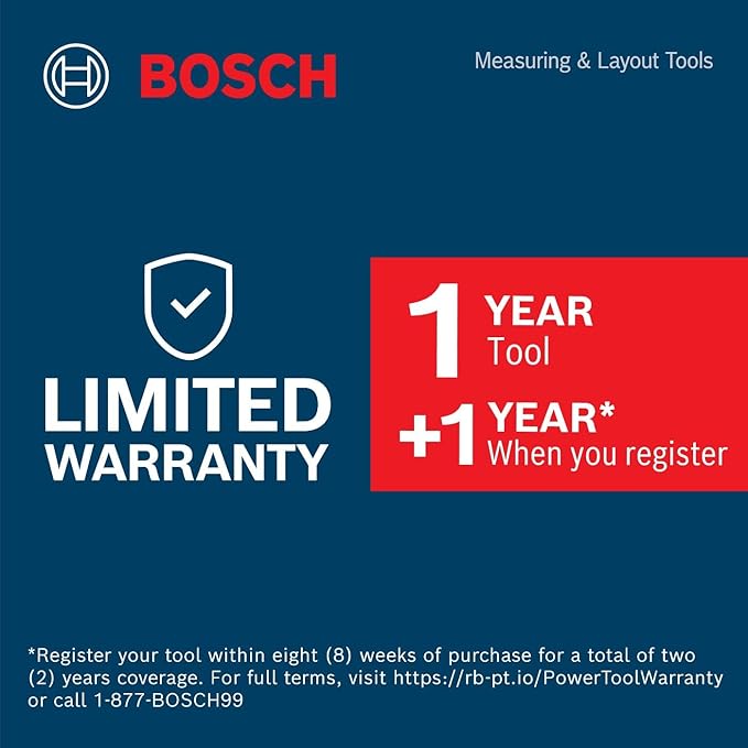 BOSCH GLM100-23 100 Ft Blaze Laser Distance Measure, Includes 2 AA Batteries - Image 20