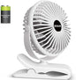 BESKAR Portable Clip on Fan Rechargeable, 4 Speeds Small Battery Operated Fans by BESKAR
