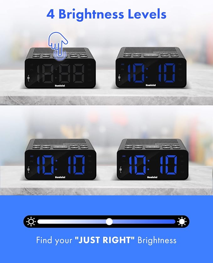 Homicial Digital Alarm Clock Radio - Image 4