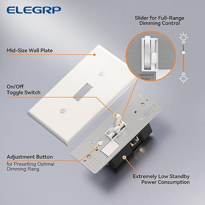 ELEGRP Digital Toggle Dimmer Switch - Image 6