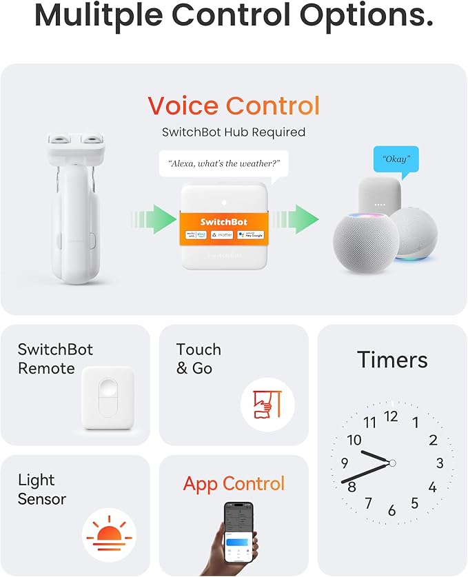 SwitchBot Smart Automatic Curtain Opener 2 Pack - Image 2