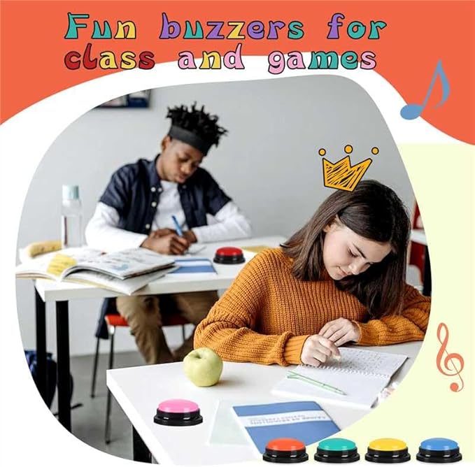10 Pcs Recordable Answer Buzzers Button Answer Buzzers Game Show Buzzer - Image 5