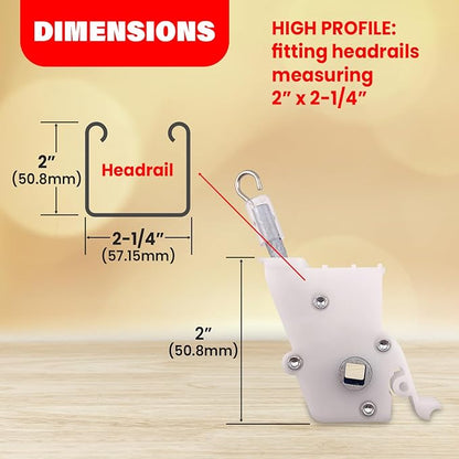 Amazing Drapery Hardware High Profile Wand Tilt Control 2ct - Image 4