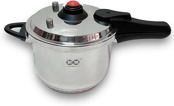 XINFU Heavy Duty 304 Stainless Steel Pressure Cooker 6.3 Quart, Serves 4-6 by LECLOC