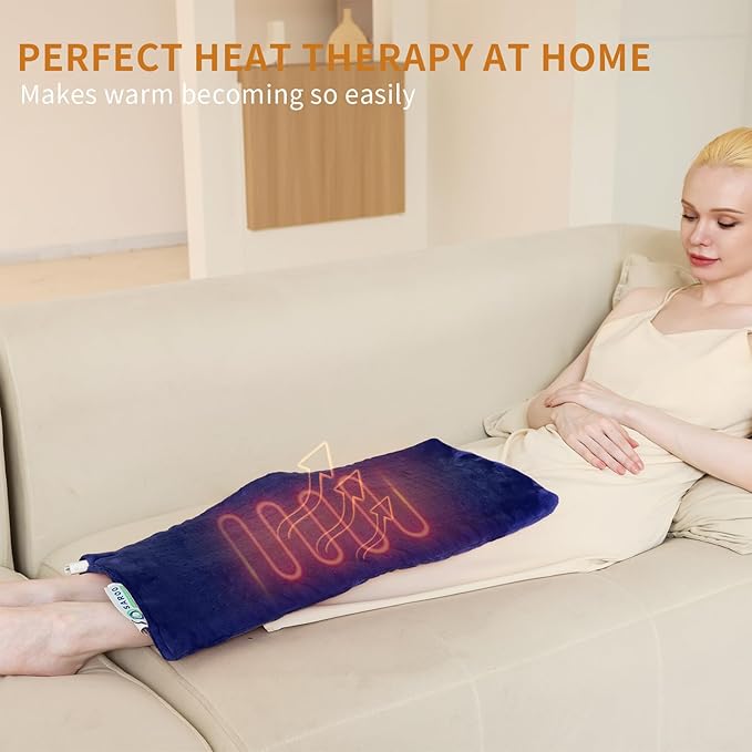 Massaging Weighted Heating Pad for Back Pain Relief, Heating Pads for Neck - Image 7
