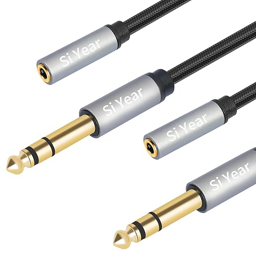 SiYear 1/4" to 3.5mm Headphone Extension Cable, 5FT- 6.35mm Quarter inch Male - Image 9