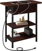 LIDYUK End Table with Charging Station, Flip Top Side Table with USB Ports and by LIDYUK