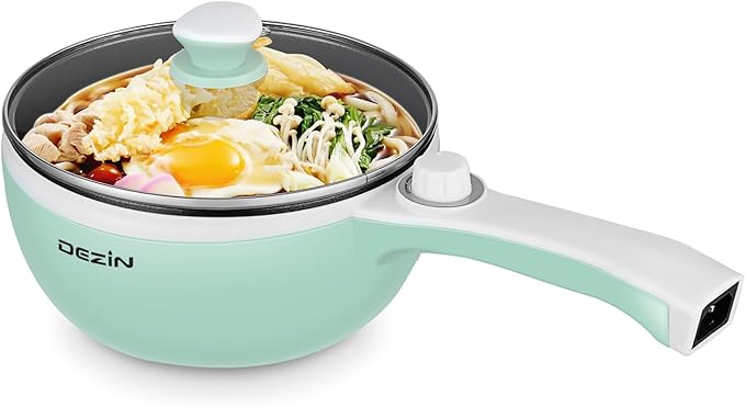Dezin Hot Pot Electric Upgraded, Non-Stick Sauté Pan, Rapid Noodles Electric Pot by DEZIN