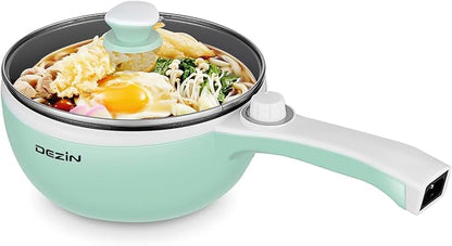 Dezin Hot Pot Electric Upgraded, Non-Stick Sauté Pan, Rapid Noodles Electric Pot by DEZIN