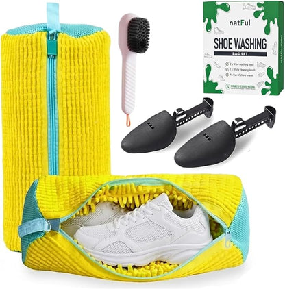 2-Pack Shoe Washing Machine Bag – Reusable Shoe Washing Bag by NATFUL