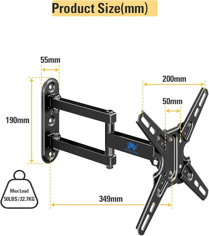 Mounting Dream UL Listed TV Mount Swivel and Tilt - Image 8