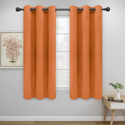 Easy-Going Blackout Curtains for Bedroom, Solid Thermal Insulated Grommet and by Easy-Going