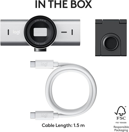 Logitech MX Brio Ultra HD 4K Collaboration, Streaming Webcam, 1080p at 60 FPS - Image 12