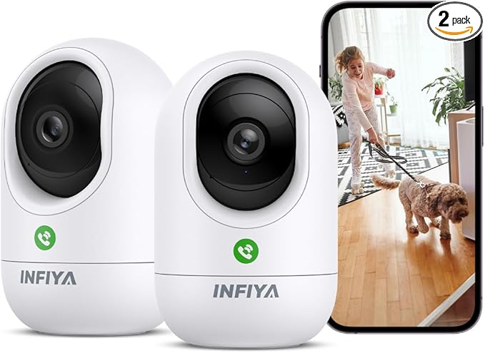 2K Security Camera Indoor-360 Cameras by INFIYA