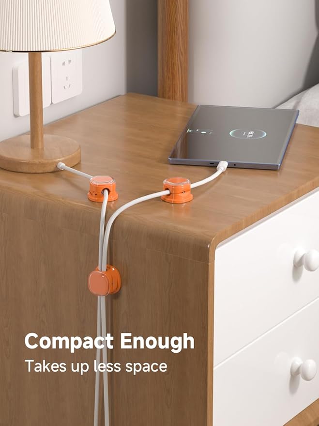 Magnetic Cable Clips, Adjustable Cord Holder Management, Adhesive Wire Keeper - Image 7
