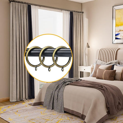 Thick Metal Curtain Rings,2.0-Inch Inner Diameter, 0.24-Inch Wire Diameter Fit up 1.7-inch Rods (Antique Brass-40Pcs)