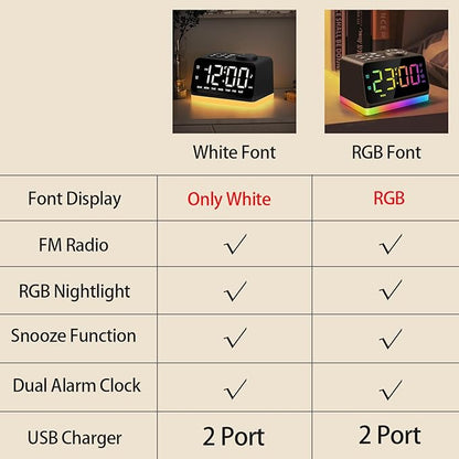JALL Digital Alarm Clock with FM Radio - Image 2